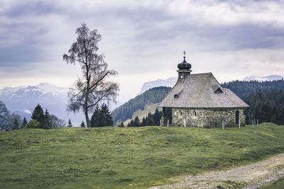 View of temple against sky