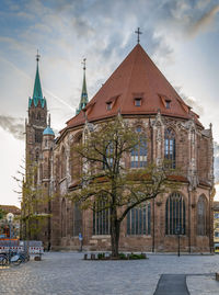 View of historical building against sky in city