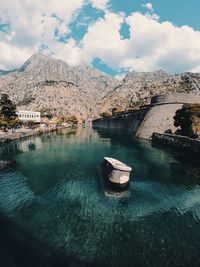 Scenic view of river against sky