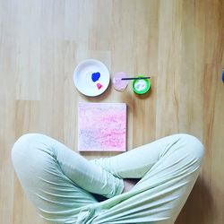 Close-up of food on table