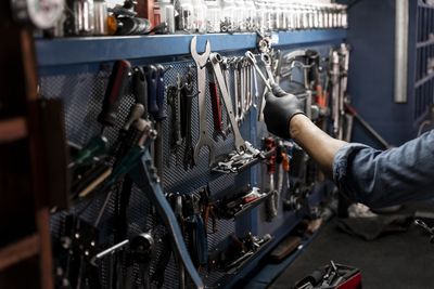 Man working at machine