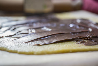 Close-up of fish on plate