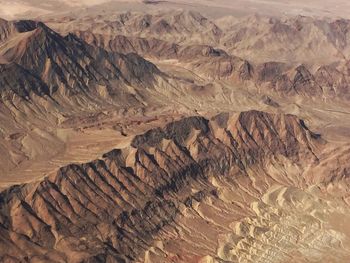 Aerial view of desert