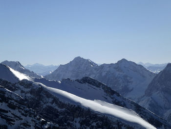 Winter hiking tour to pleisenspitze mountain, tyrol, austria