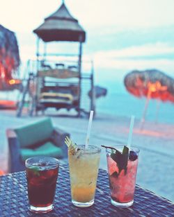 Close-up of drink on table