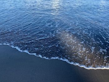 High angle view of beach