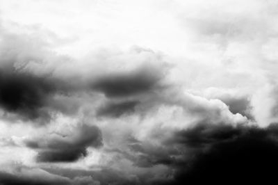 Low angle view of storm clouds in sky