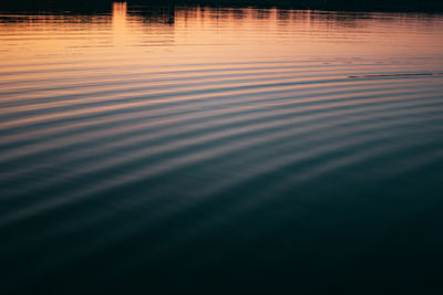 Reflection of sky in lake