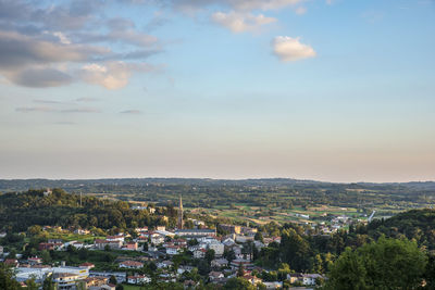 Fortifications of monte di buja. pieve di san lorenzo and lombard castle