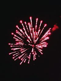 Low angle view of firework display