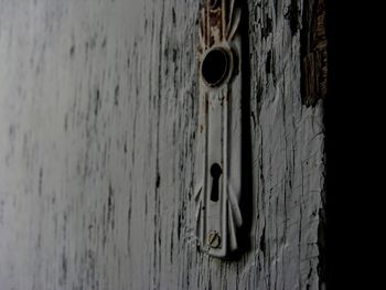 Close-up of door