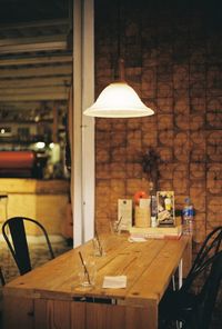 Close-up of dining table in restaurant