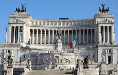 Low angle view of historical building against sky