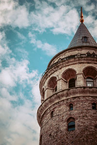 Low angle view of historical building against sky