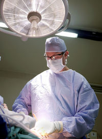 Doctor working in hospital