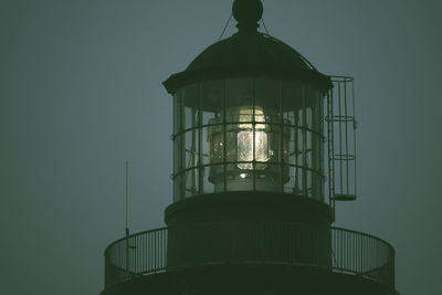 Low angle view of water tower against sky