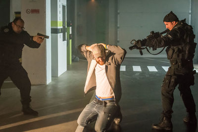 Digital composite image of friends