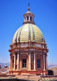 Low angle view of cathedral against clear sky