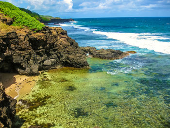 Scenic view of sea against sky