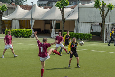 People playing with ball