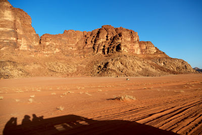 Rock formations in a desert