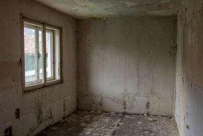 Interior of abandoned house