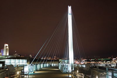 Illuminated city at night