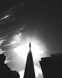 Low angle view of buildings against sky