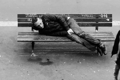 Man sitting outdoors