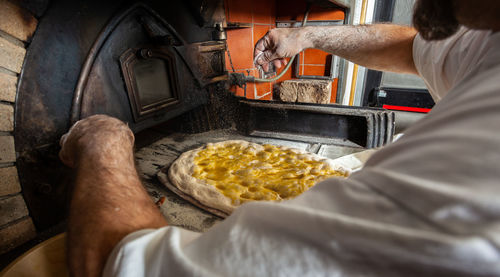 Schiacciata is a kind of bread made in tuscany, italy.