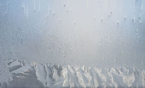 Snow against sky during winter