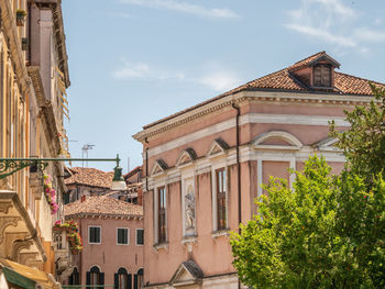 Low angle view of historic building against sky