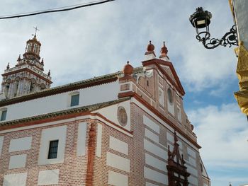 Low angle view of buildings against sky