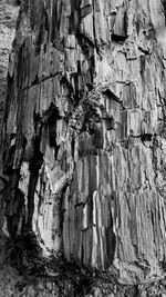 Low angle view of rock formation