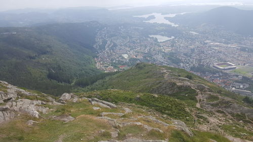 Aerial view of landscape