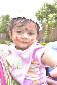 Portrait of cute girl