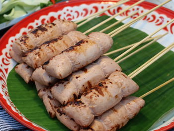 Close-up of food in plate