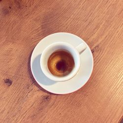 Close-up of coffee on table
