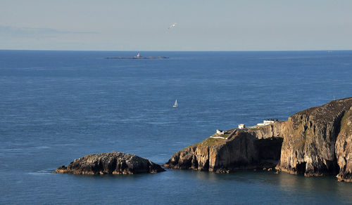 Panoramic view of sea against sky