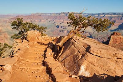 Scenic view of desert against sky