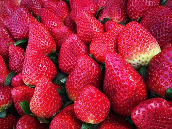 Full frame of strawberries