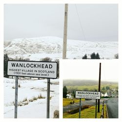 Information sign on wall