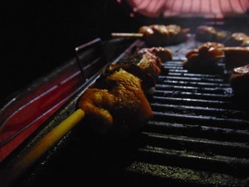 Close-up of food on table