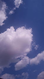 Low angle view of cloudy sky