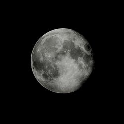Low angle view of moon in sky