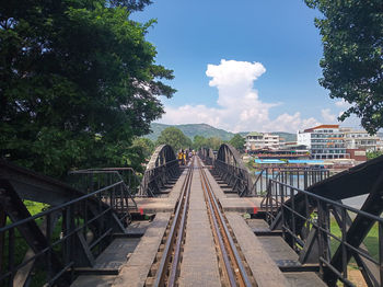 Bridge on the river kwai, part of the death railway that joined thailand with burma. 