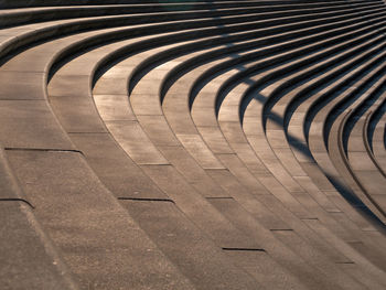 High angle view of staircase