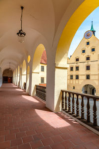 Corridor of historic building