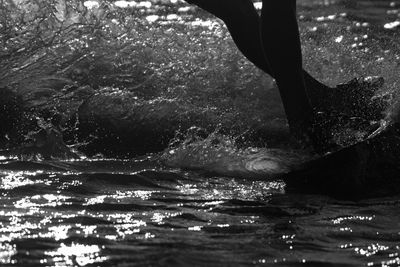 Swimming pool in sea