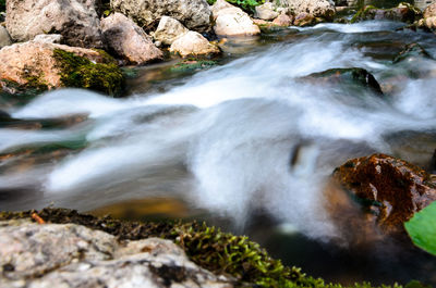 Stream flowing through rocks